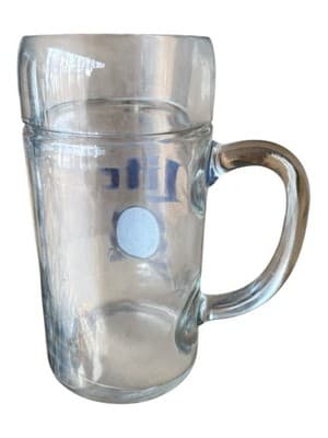 Vintage MILLER BEER 8" X 3" Heavy Glass Beer Alcohol Frozen Chilled Mug - Thumbnail 3