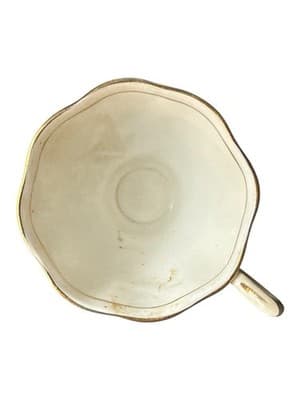 Royal Albert Bone China Gold Scroll Teacup Pedestal Foot England Vintage - Thumbnail 5