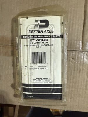 Dexter Axle K71-320-00 Trailer Wheel Bearing Dust Cap Plug Rubber - Thumbnail 2