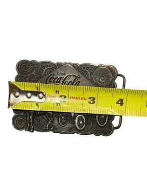 Coca Cola Soda Pop Coke Vintage 1976 Bergamot Brass W Collectable Belt Buckle - Thumbnail 5
