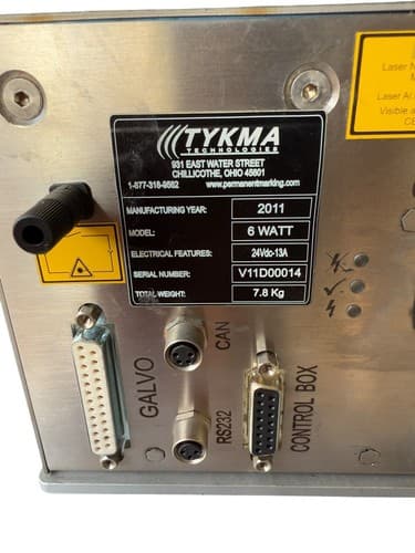 TYKMA Electrox 6W Laser Marker 2011 Model 2406-13A Head Module - Thumbnail 13