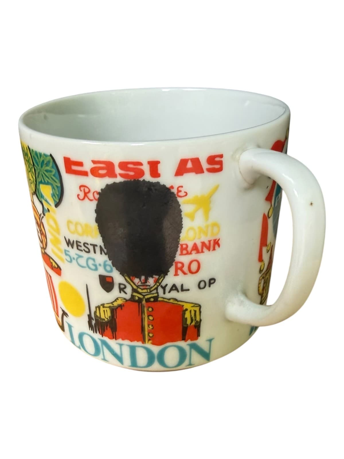 Vintage Pan Am Airlines World Travel Coffee Mug Cup London Delhi Bangkok Rome - Thumbnail 4