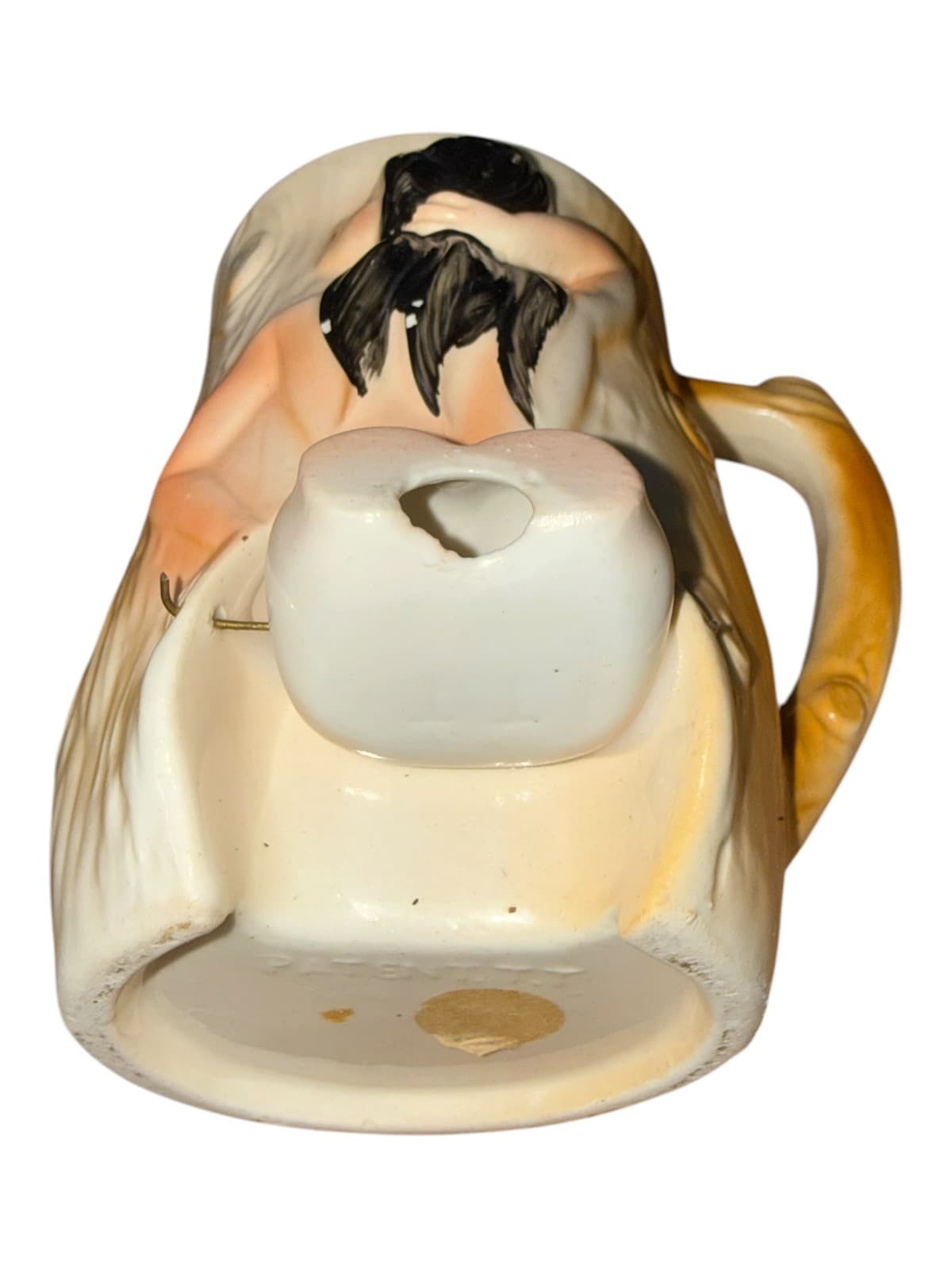 Vintage Naughty Erotic Bottoms Up Lady Ceramic Coffee Mug - Thumbnail 4