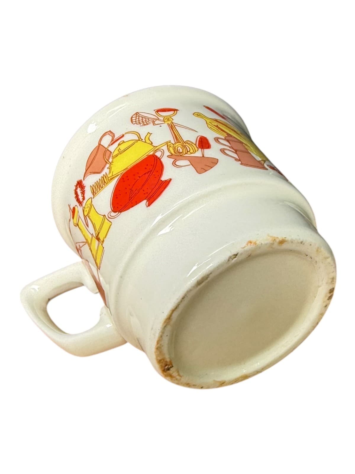 Vintage Retro Kitchen Utensil Print Coffee Mug Cup White Ceramic - Thumbnail 7