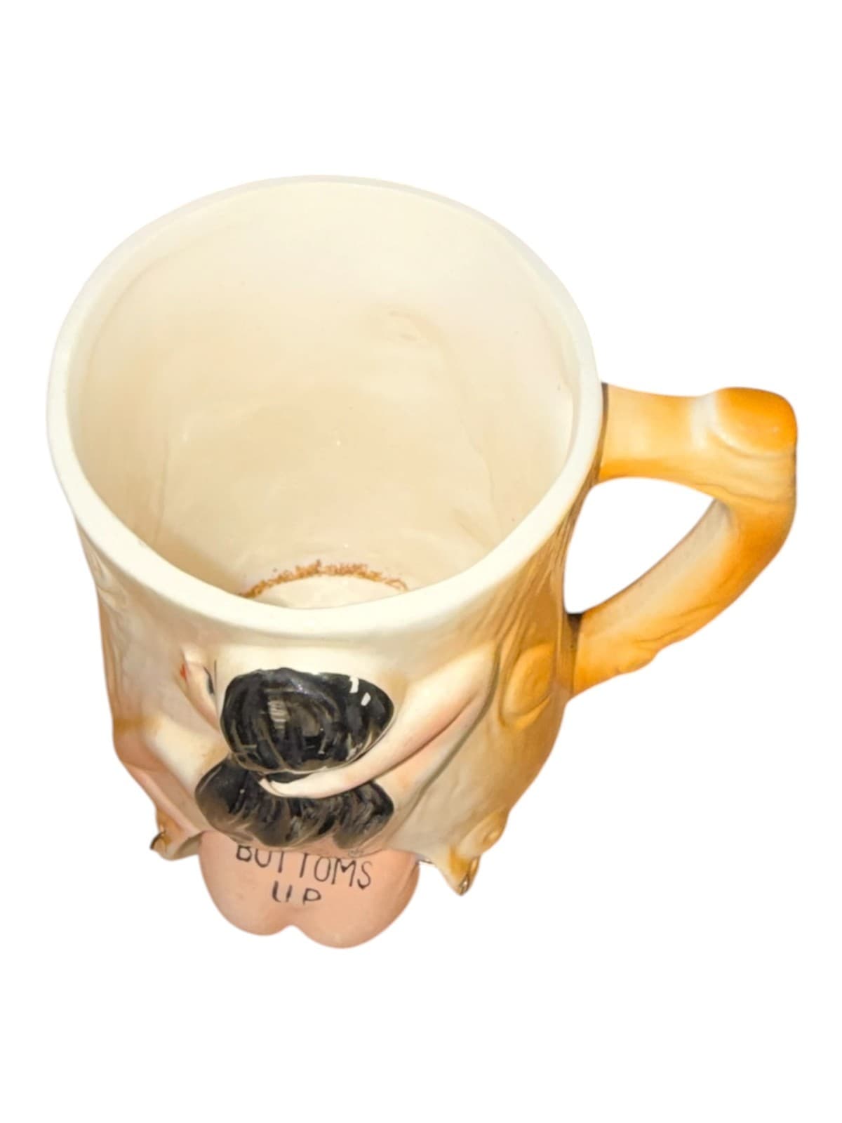 Vintage Naughty Erotic Bottoms Up Lady Ceramic Coffee Mug - Thumbnail 9
