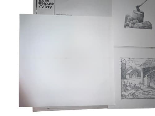 1977 Jim Harrison Woodpile Signed No 130 Study Sketches & Print Collector Print - Thumbnail 9
