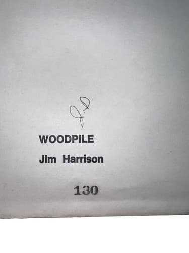 1977 Jim Harrison Woodpile Signed No 130 Study Sketches & Print Collector Print - Thumbnail 14
