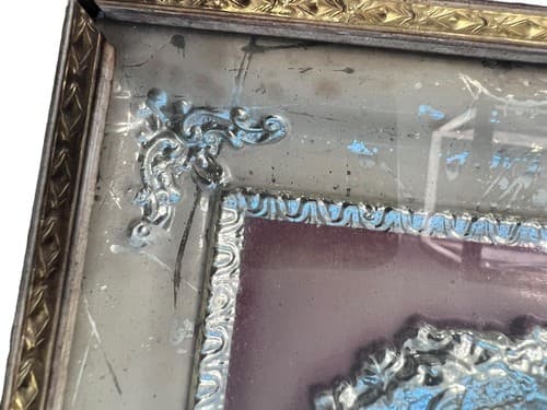 Vintage 1950s Metalcraft 3D Four Seasons Acorns & Cupid Angels Framed Art Set - Thumbnail 10