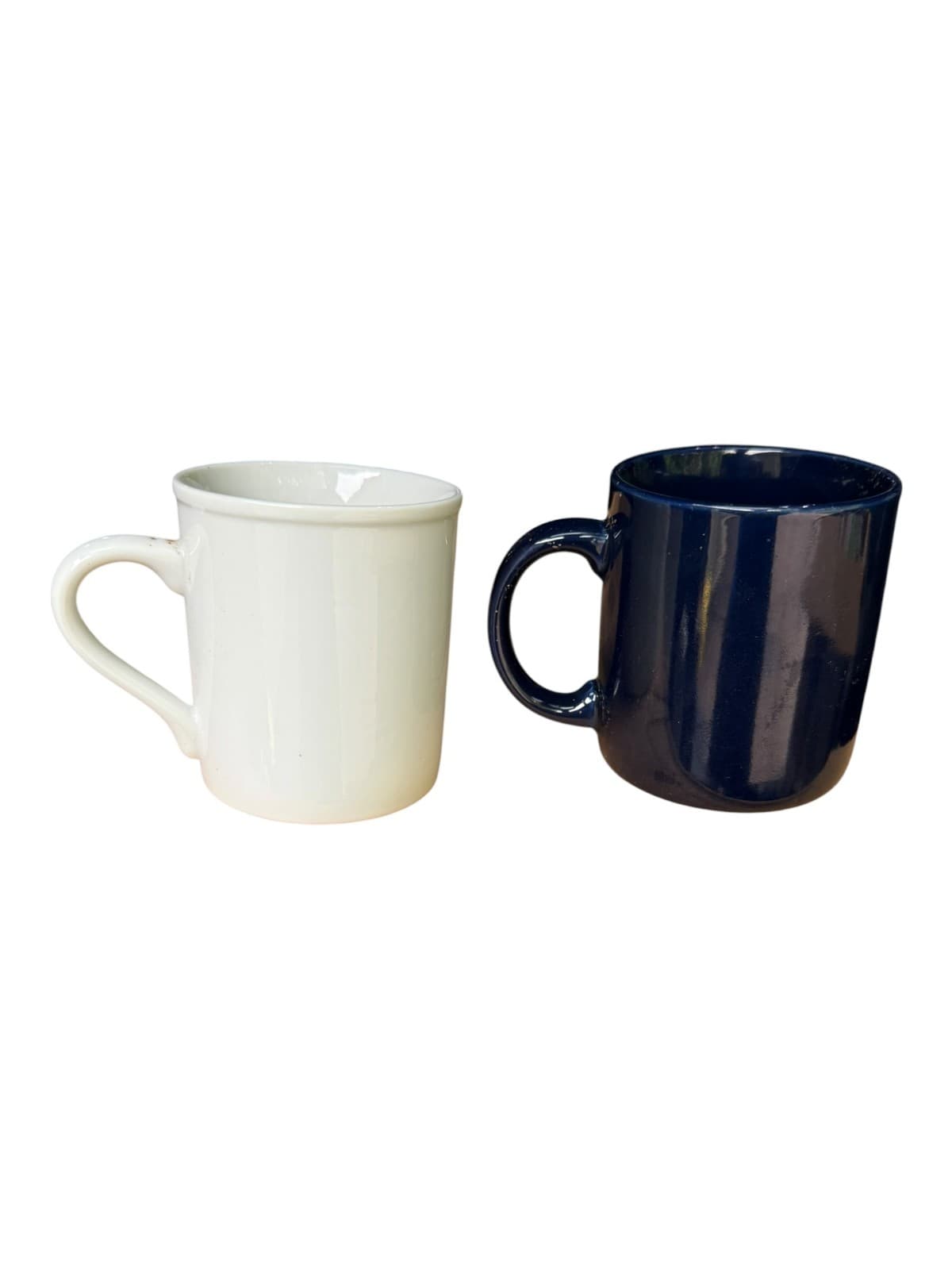 Lot of 2 VTG Papel Kiss Me I’m Loveable and Bair Hugger Coffee Mug White Blue - Thumbnail 4