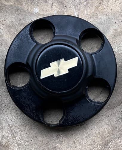 1988-1999 Chevy 1500 Truck Van Suburban Tahoe Hubcap Center Cap Black OEM 46254 - Image 1