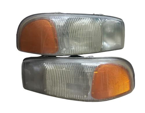 For 1999-2007 GMC Sierra HeadLight Driver & Passenger PAIR GM2502188 OEM - Image 1
