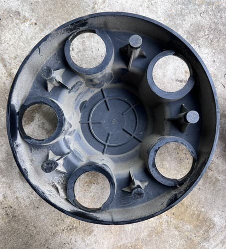1988-1999 Chevy 1500 Truck Van Suburban Tahoe Hubcap Center Cap Black OEM 46254 - Thumbnail 2