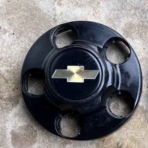 1988-1999 Chevy 1500 Truck Van Suburban Tahoe Hubcap Center Cap Black OEM 46254 - Thumbnail 5