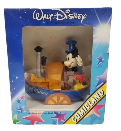 Walt Disney Comicland Mickey Mouse On A Boat 1988 In Original Package - Image 1