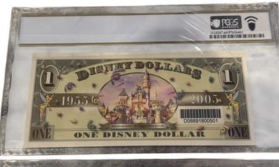 2005 Disney Dollar Dumbo Set PCGS 66 PPQ 3 Consecutive Serials Castle 50th - Thumbnail 10