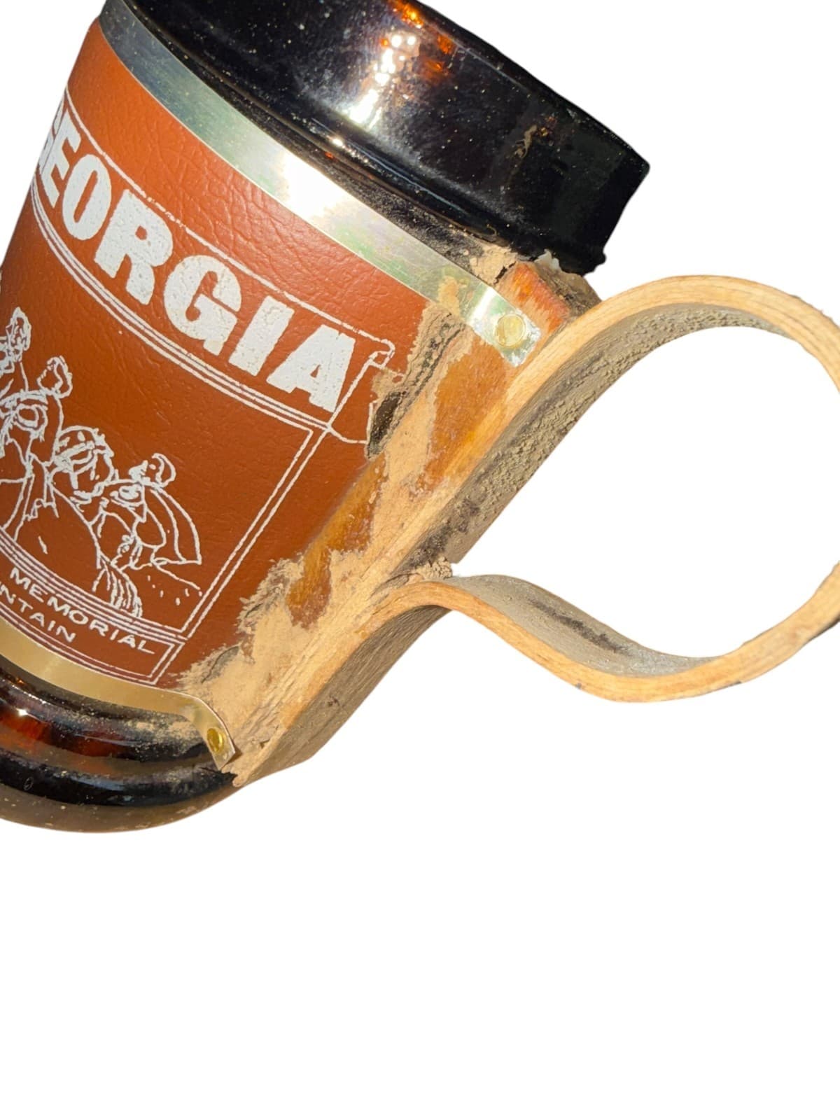 Vintage Georgia State Capitol Building in Atlanta Stone Mountain Glass Beer Mug - Thumbnail 7