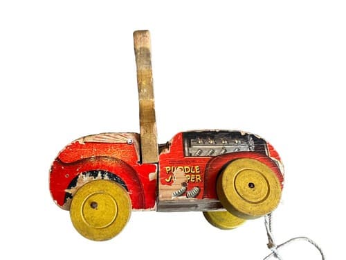 Vintage 1950’s Mickey Mouse Wood Puddle Jumper Fisher Price 310 Disney - Thumbnail 6