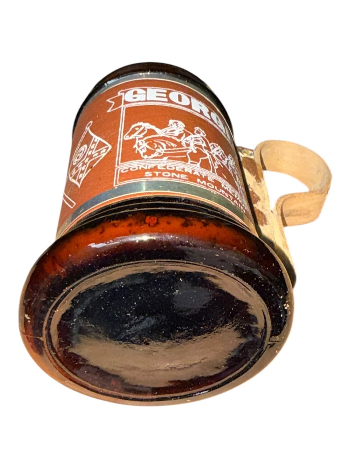Vintage Georgia State Capitol Building in Atlanta Stone Mountain Glass Beer Mug - Thumbnail 8