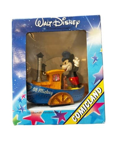 Walt Disney Comicland Mickey Mouse On A Boat 1988 In Original Package - Thumbnail 4