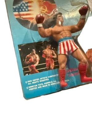 Rocky Figurine Eraser 1985 Winston Toys Sealed Vintage - Thumbnail 6