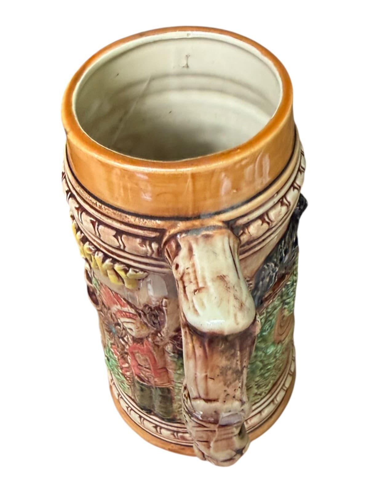 Vintage Raised Relief Beer Stein Mug Black Bear Indian Great Smokey Mountains - Thumbnail 9