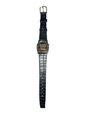 Vintage Suffolk Downs Horseshoe Digital Watch Promo Gold Tone Needs Battery - Thumbnail 5