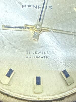 Benrus Men's Swiss Gold 25 Jewel Automatic Calendar Watch with Bracelet Running - Thumbnail 6