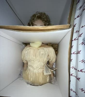1997 Collectible Concepts Porcelain Doll "Blossom" Doll Vintage Original Box - Thumbnail 8