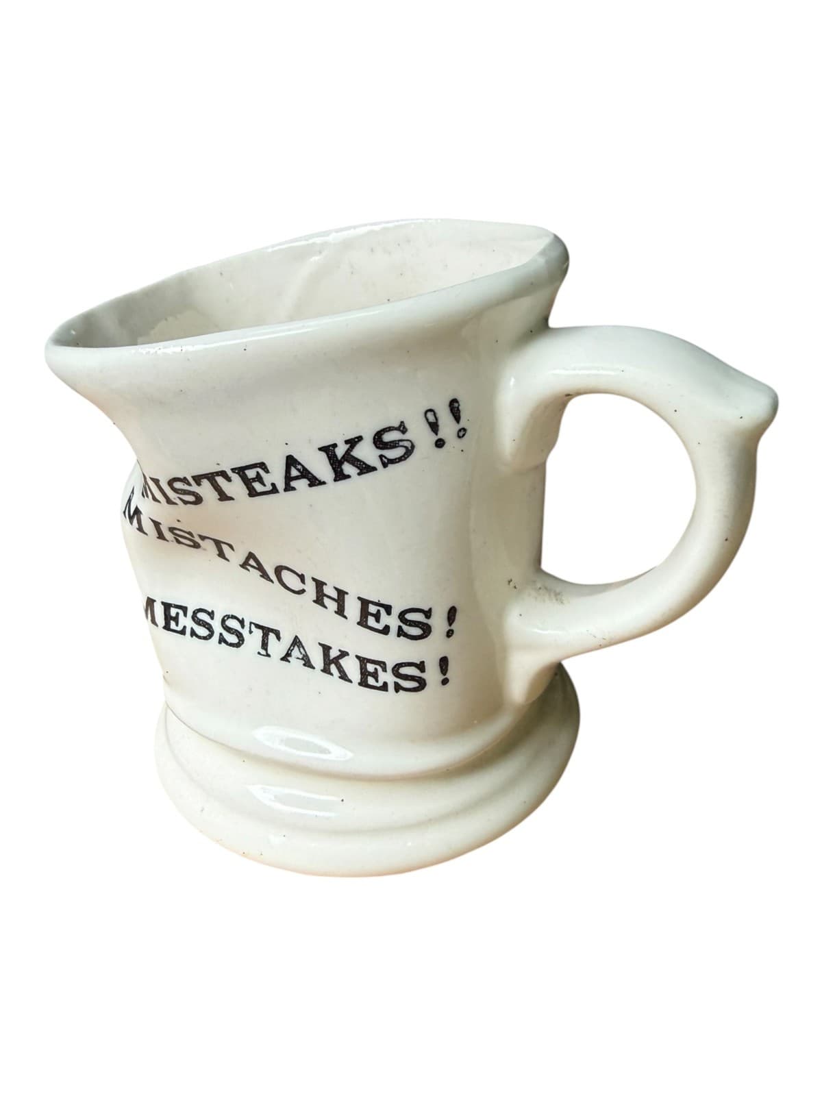Vintage Misteaks!! Crumpled Crushed Look Ceramic Coffee Mug - Thumbnail 2