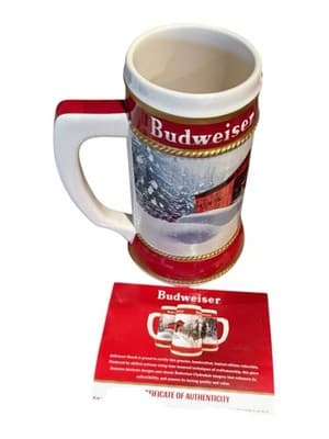 Budweiser 2019 - 40th Anniversary "Winter Passage" Clydesdale Holiday Stein - Thumbnail 3
