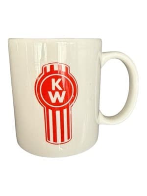 Vintage Kenworth KW Mug - Retro Red & White Design - Excellent Condition - Image 1