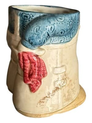 Vintage 1977 Enesco Ceramic Mug - Overalls & Boots Design ©1977 Japan E-9219 - Thumbnail 5