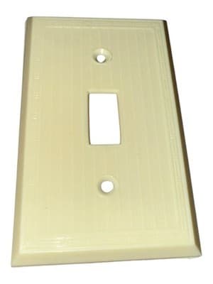 Vintage Art Deco Ivory Phenolic Toggle Switch Wall Plates NOS Box 25 Meritline - Thumbnail 6