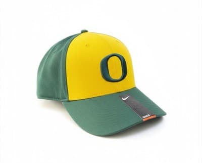 Nike Legacy 91 Oregon Ducks Logo Hat Cap Yellow Green Fitted Size 8 - Image 1