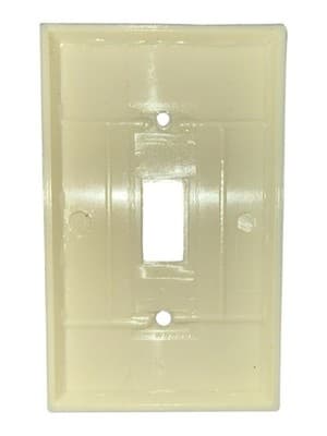 Vintage Art Deco Ivory Phenolic Toggle Switch Wall Plates NOS Box 25 Meritline - Thumbnail 8