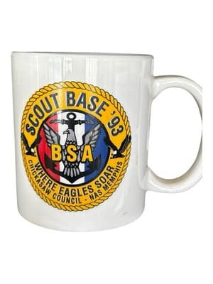 Vintage 1993 Chickasaw Council Scout Base ’93 Mug NAS SOAR Memphis BSA - Thumbnail 2