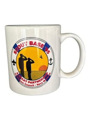 Vintage 1995 Chickasaw Council Scout Base ’95 Mug - Navy Partnership Memphis BSA - Thumbnail 2