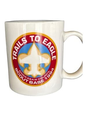 Vintage 1994 Chickasaw Council Scout Base Mug - Trails to Eagle BSA - Thumbnail 5
