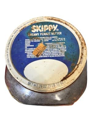 Vintage Skippy & Jif Peanut Butter Glass Jars w Lids 28oz Lot 2 - Thumbnail 8