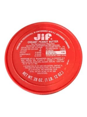 Vintage Skippy & Jif Peanut Butter Glass Jars w Lids 28oz Lot 2 - Thumbnail 6