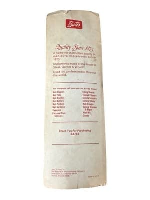 Vintage Bates Emery Board Nail Kit NOS 1974 Sealed Lot of 3 - Thumbnail 3