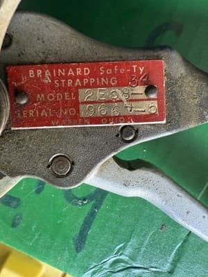 Brainard Safe-Ty Strapping Tool Model 2E58-34 Vintage Tool - Thumbnail 2