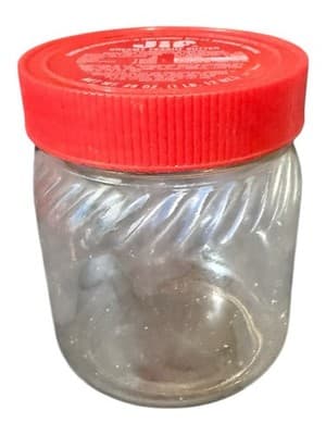 Vintage Skippy & Jif Peanut Butter Glass Jars w Lids 28oz Lot 2 - Thumbnail 4