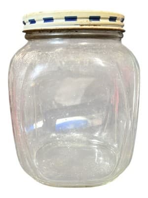 Vintage Skippy & Jif Peanut Butter Glass Jars w Lids 28oz Lot 2 - Thumbnail 7