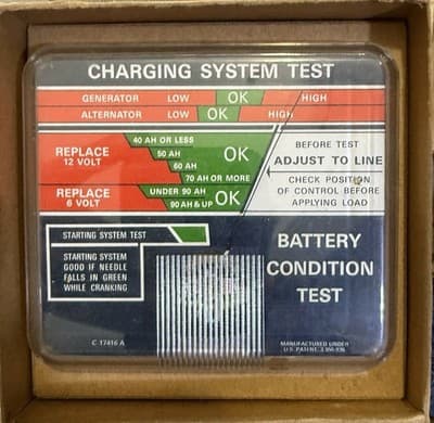 Vintage Carbon Pile Battery Load Tester Battery Condition Test NOS - Image 1