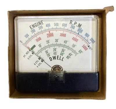 Vintage Sun Dwell Tachometer (1971 model, made in USA) NOS - Image 1