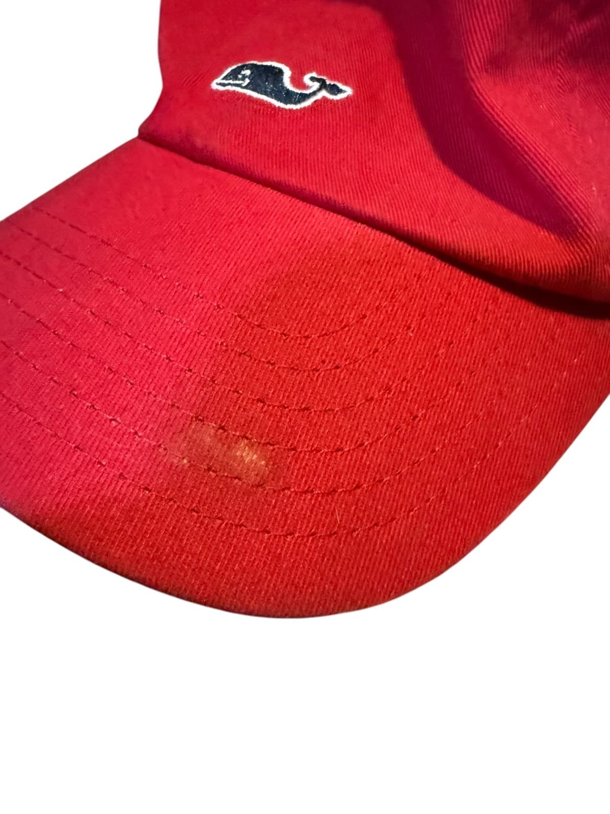 Vineyard Vines Baseball Cap Men's One Size Red Adjustable Logo Cotton - Thumbnail 4