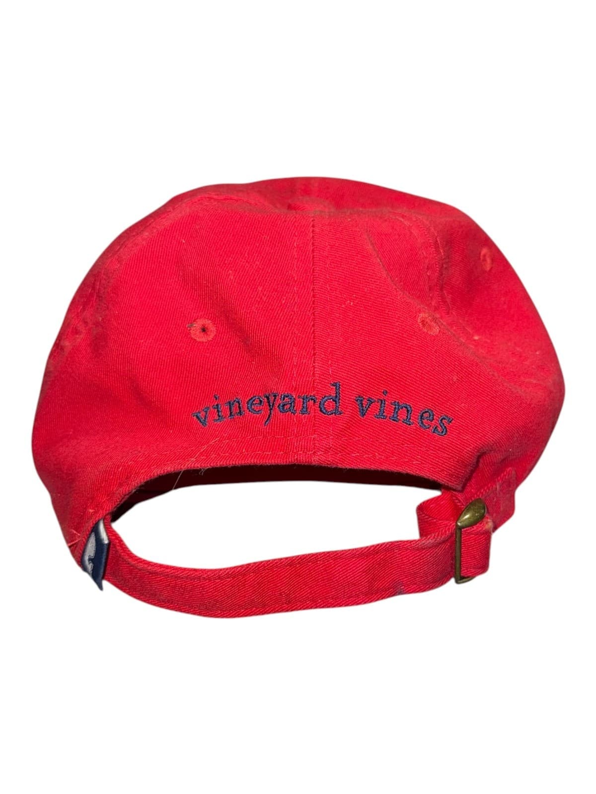 Vineyard Vines Baseball Cap Men's One Size Red Adjustable Logo Cotton - Thumbnail 5