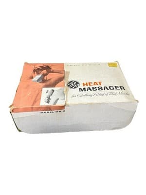 Vintage GE Handheld Vibrator Heat Massager MR-2 Green 2 Speed Works 1970’s - Thumbnail 2