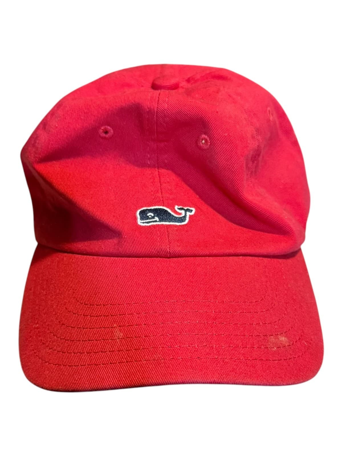 Vineyard Vines Baseball Cap Men's One Size Red Adjustable Logo Cotton - Image 1